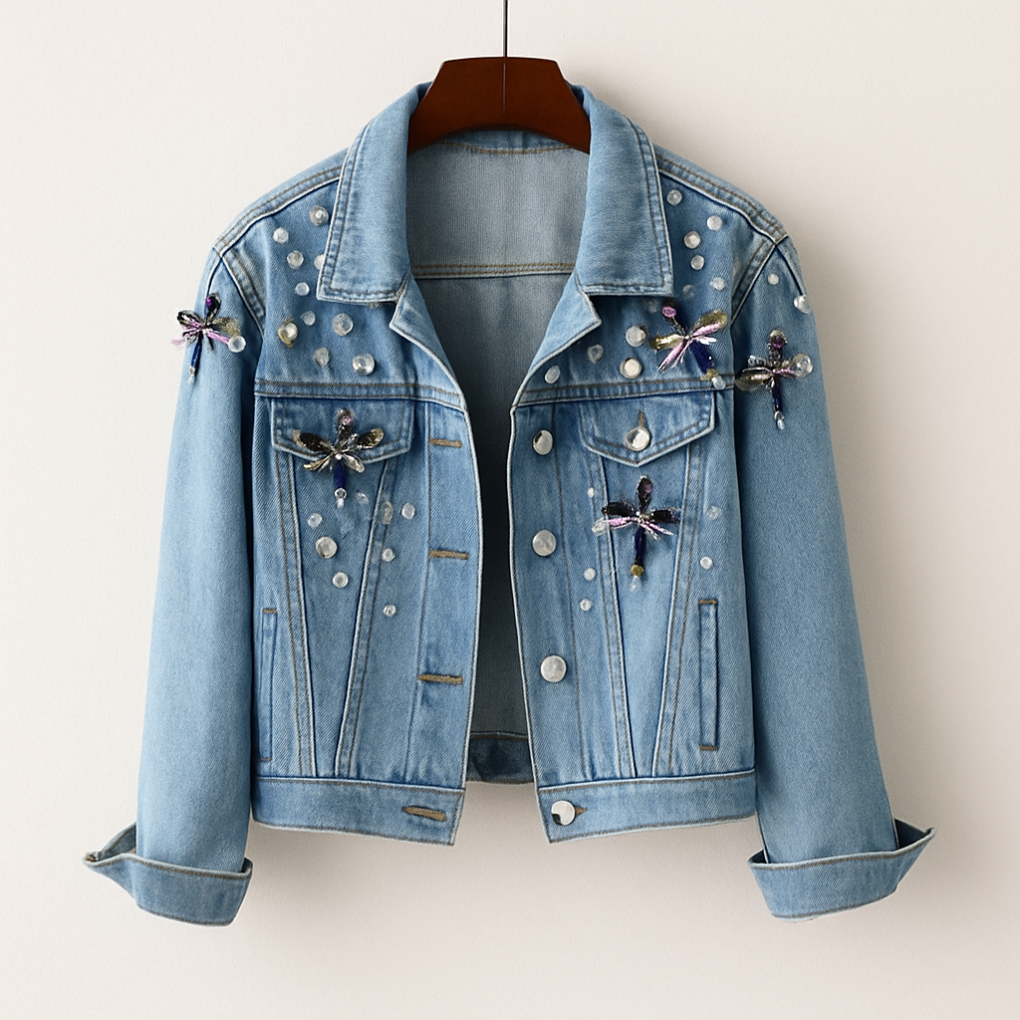 Veste en jean accrocheuse pour femme