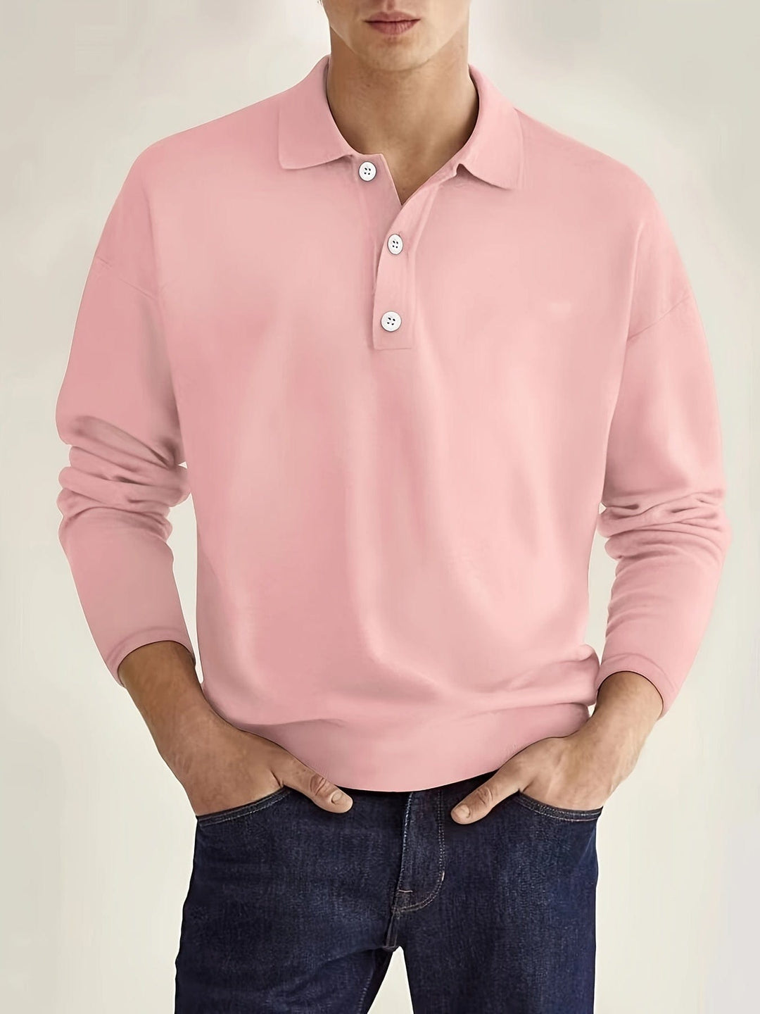 Polo à manches longues pour homme