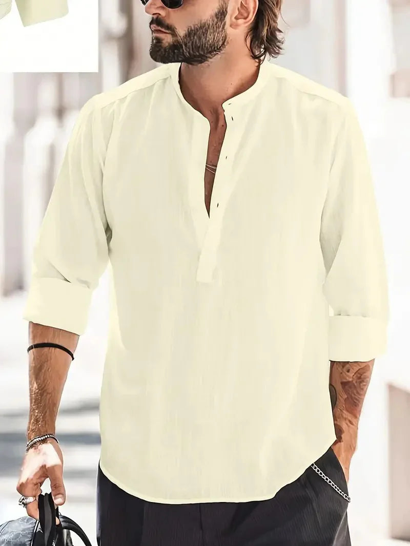 Chemise en lin pour homme