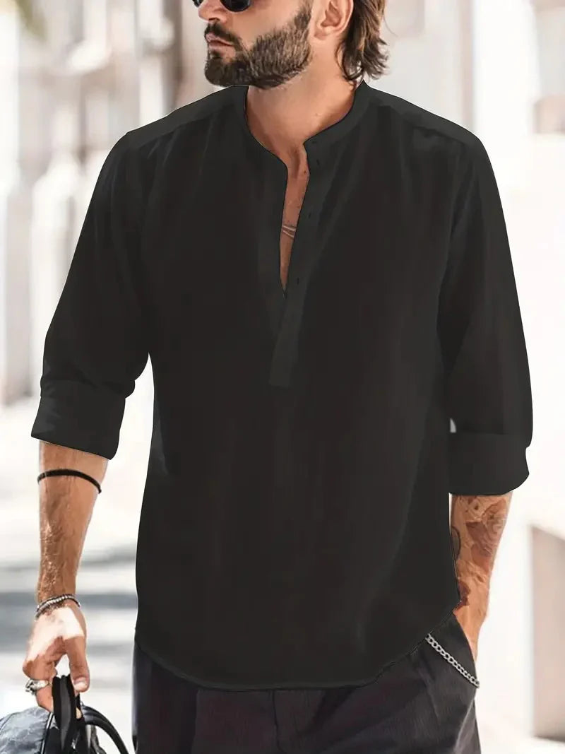 Chemise en lin pour homme