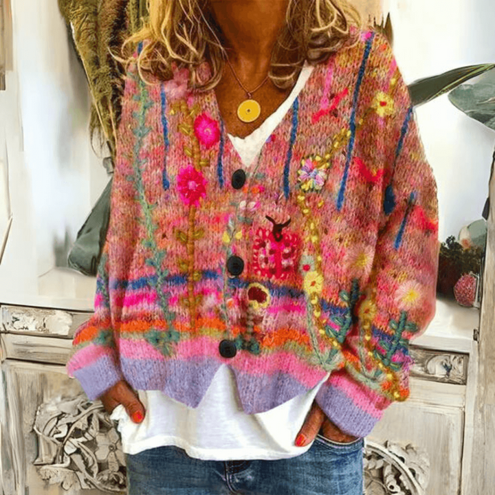Cardigan en tricot de cachemire doux