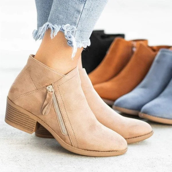 Heel - Bottines orthopédiques en cuir pour femmes