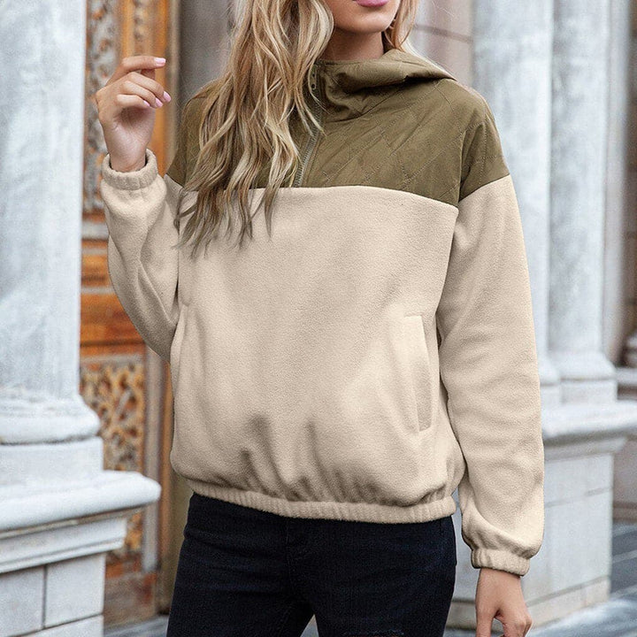 Flo - Sweat à capuche bicolore à la mode