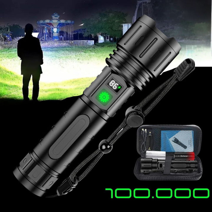 Lampe de poche tactique 100 000 lumens