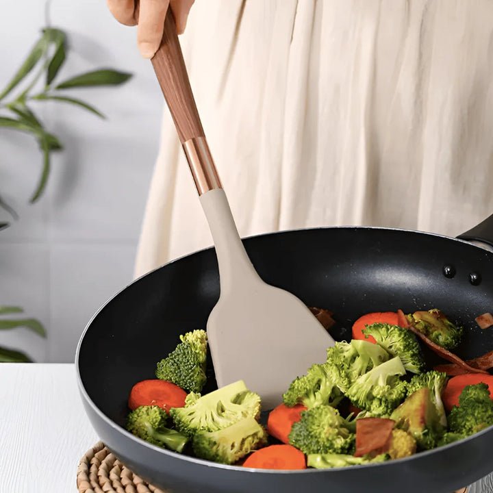 Set de 10 Ustensiles de Cuisine en Silicone