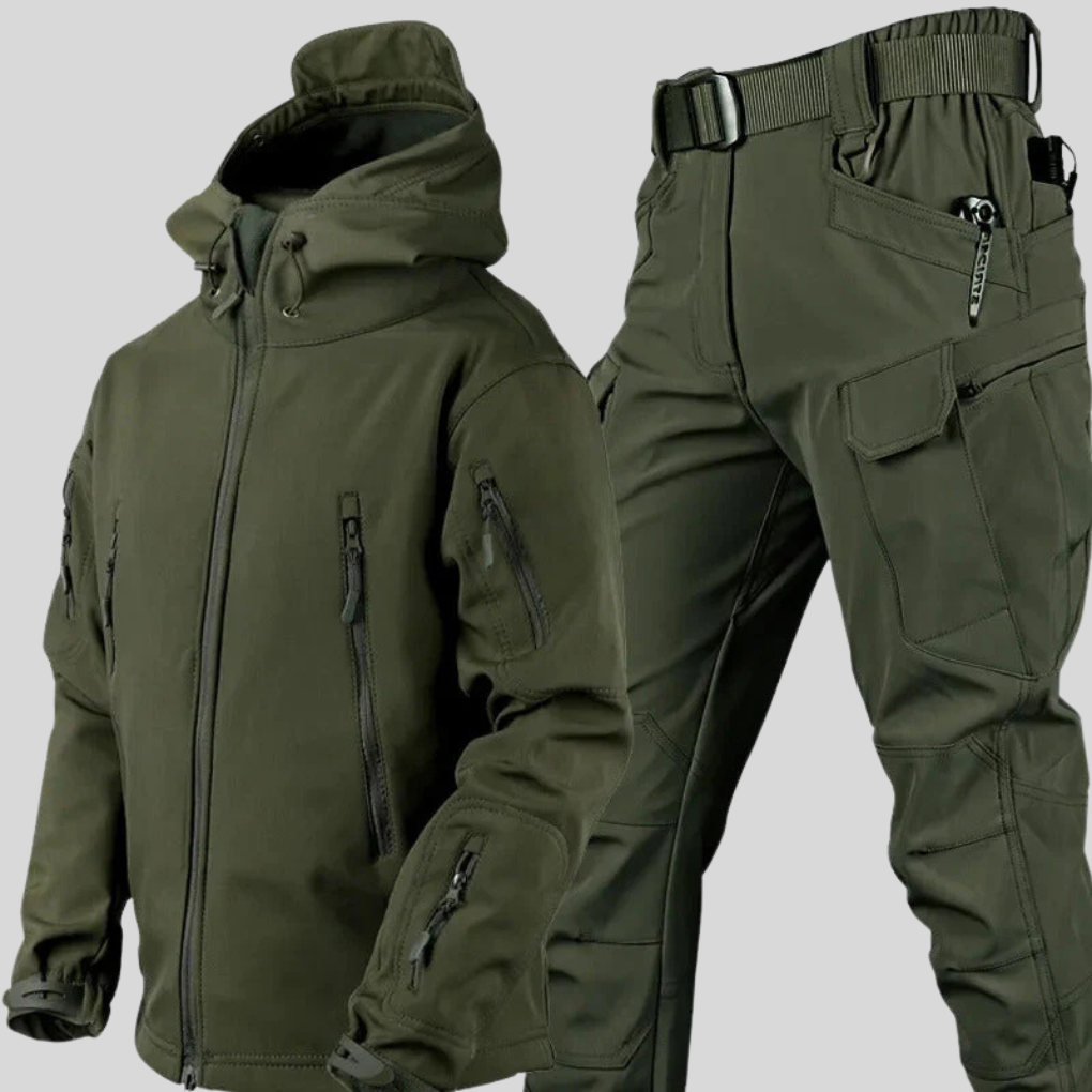 Ensemble d'extérieur imperméable et coupe-vent pour homme