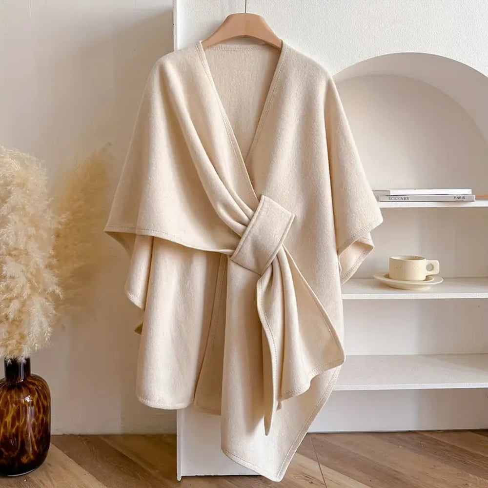 Manteau châle coupe-vent