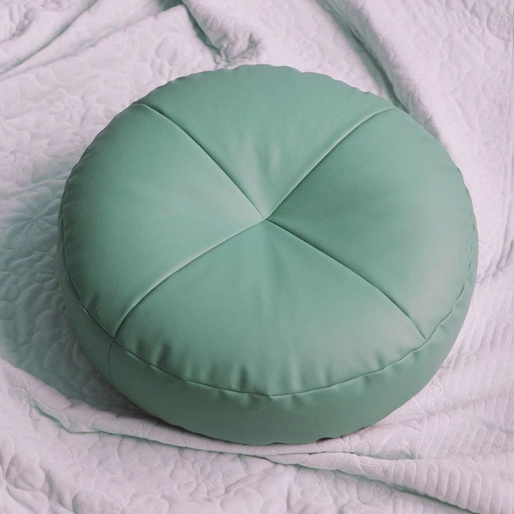 Coussin en cuir Nappa style japonais
