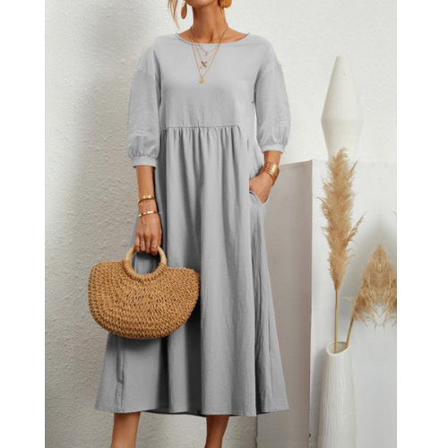 Camila – Robe d'Été Élégante à Smocks pour Femme