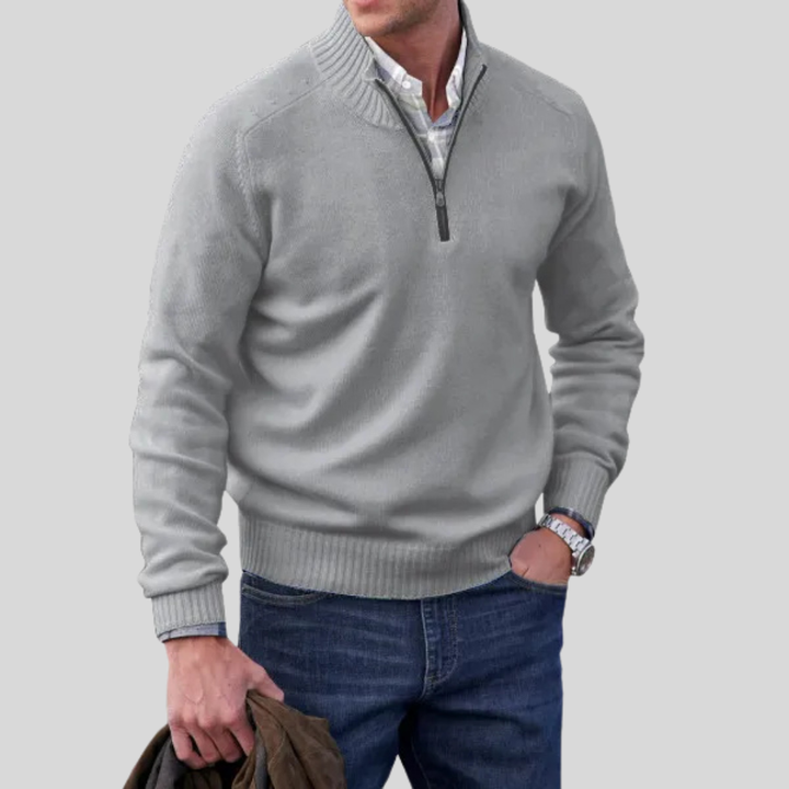 Pull zippé pour homme
