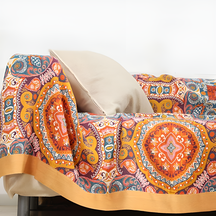 Couverture réversible Sunrise Boho