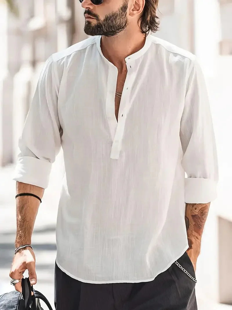 Chemise en lin pour homme