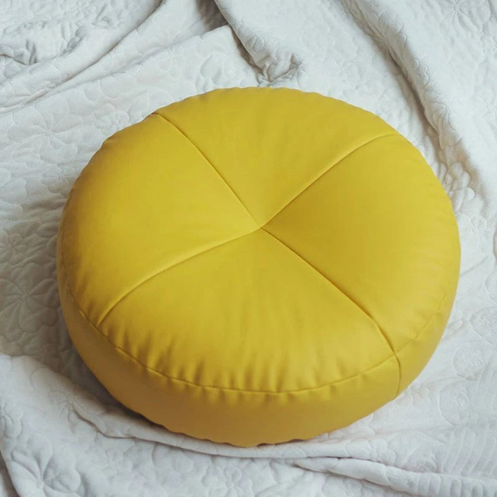 Coussin en cuir Nappa style japonais
