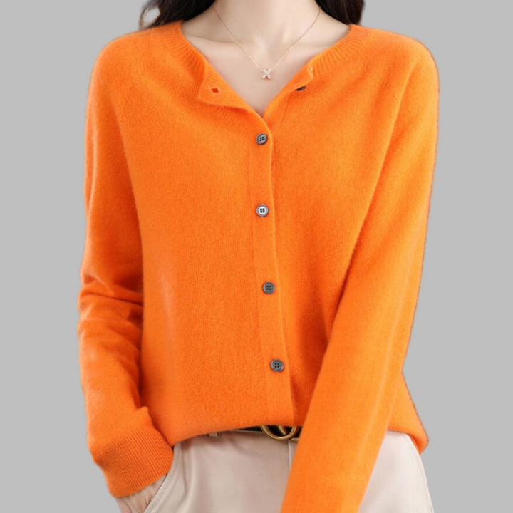 Cardigan à col rond pour femme