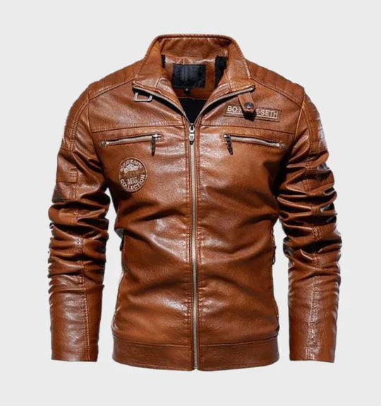 Veste en cuir pour homme