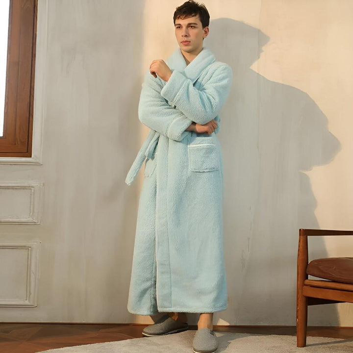 Peignoir de bain chaud et confortable en polaire de luxe