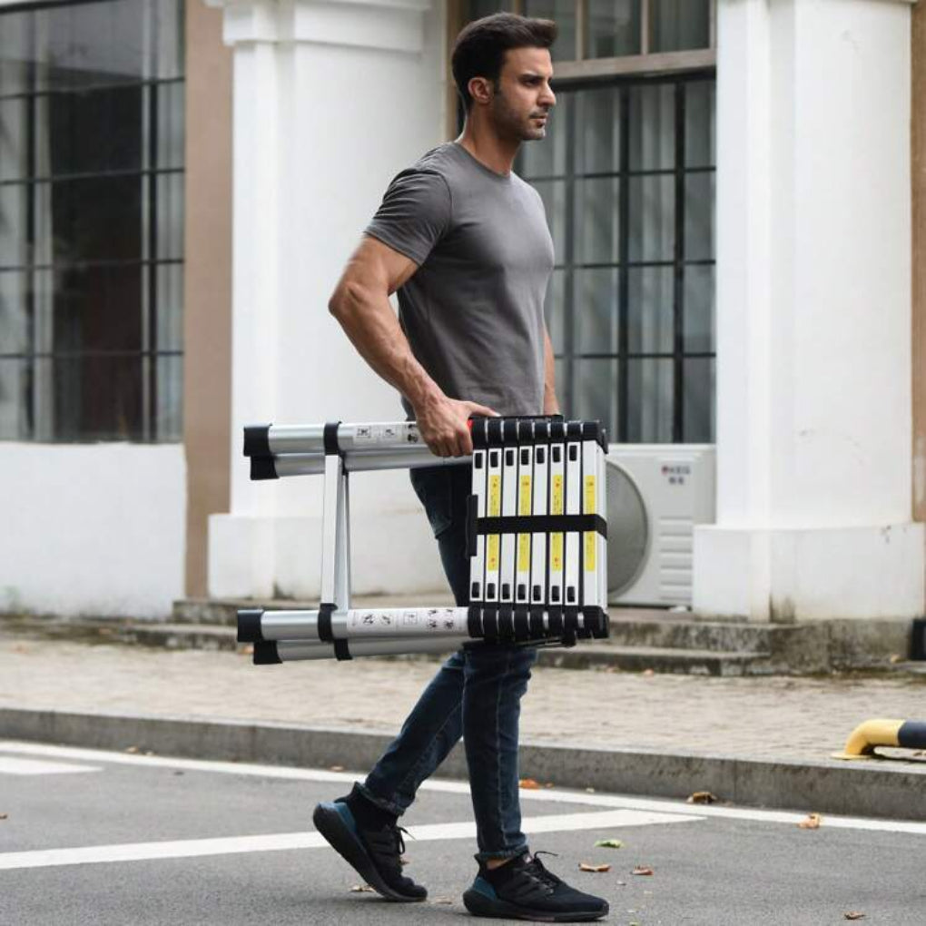 Échelle télescopique en aluminium de 6 pieds et 7 pieds