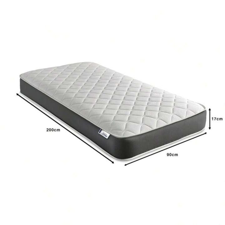 Matelas hybride doux au toucher, mousse à mémoire de forme et support à ressorts
