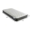 Matelas hybride doux au toucher, mousse à mémoire de forme et support à ressorts