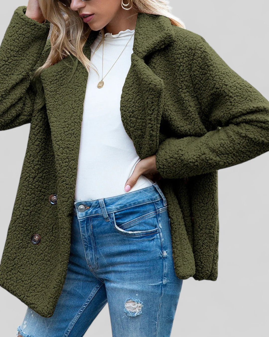 Geneviève – Manteau doux élégant pour femme