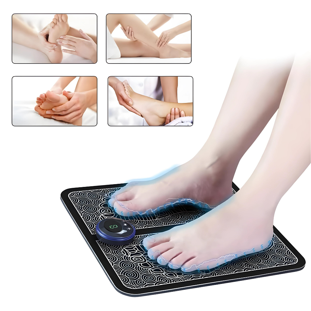Coussin de massage des pieds EMS relaxant : Soulagement et détente au quotidien