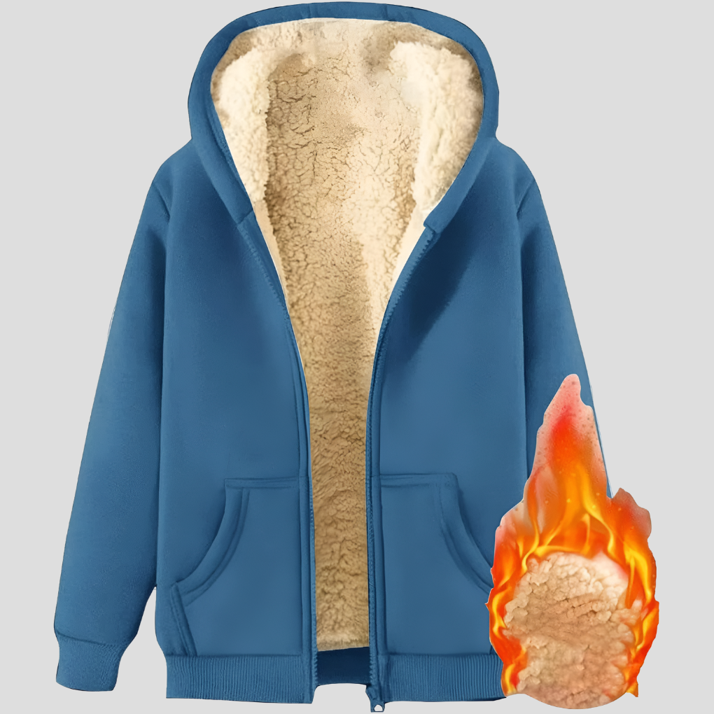 Veste d'hiver à capuche doublée polaire Warmth pour homme