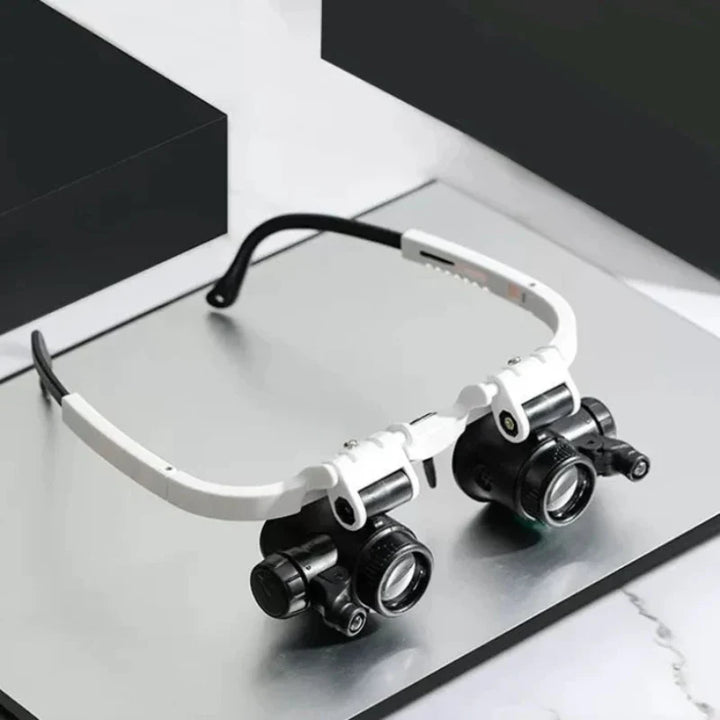 Loupe avec éclairage LED et lentilles réglables : précision et confort pour vos travaux minutieux