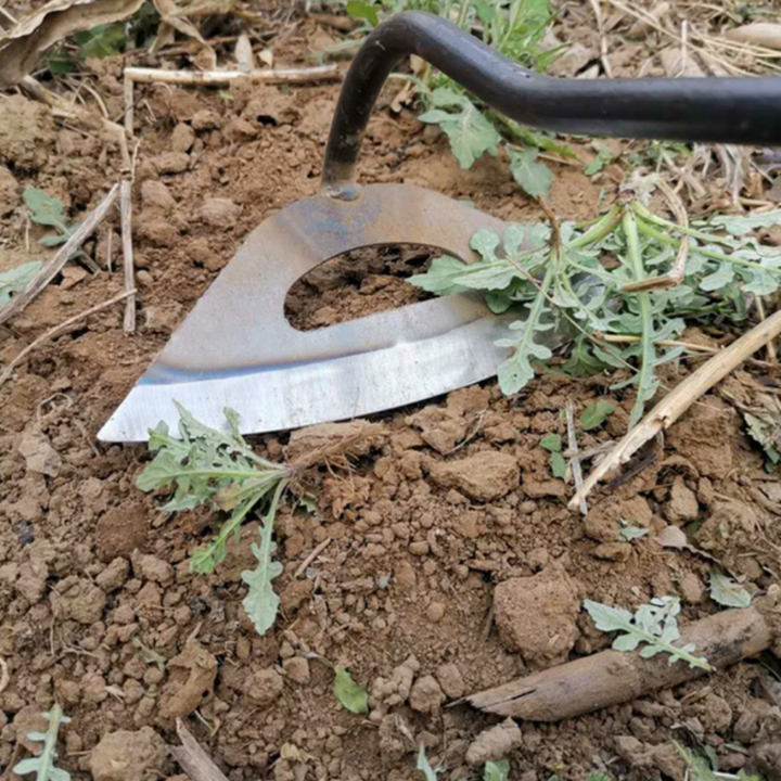 Houe creuse tout en acier pour le jardinage