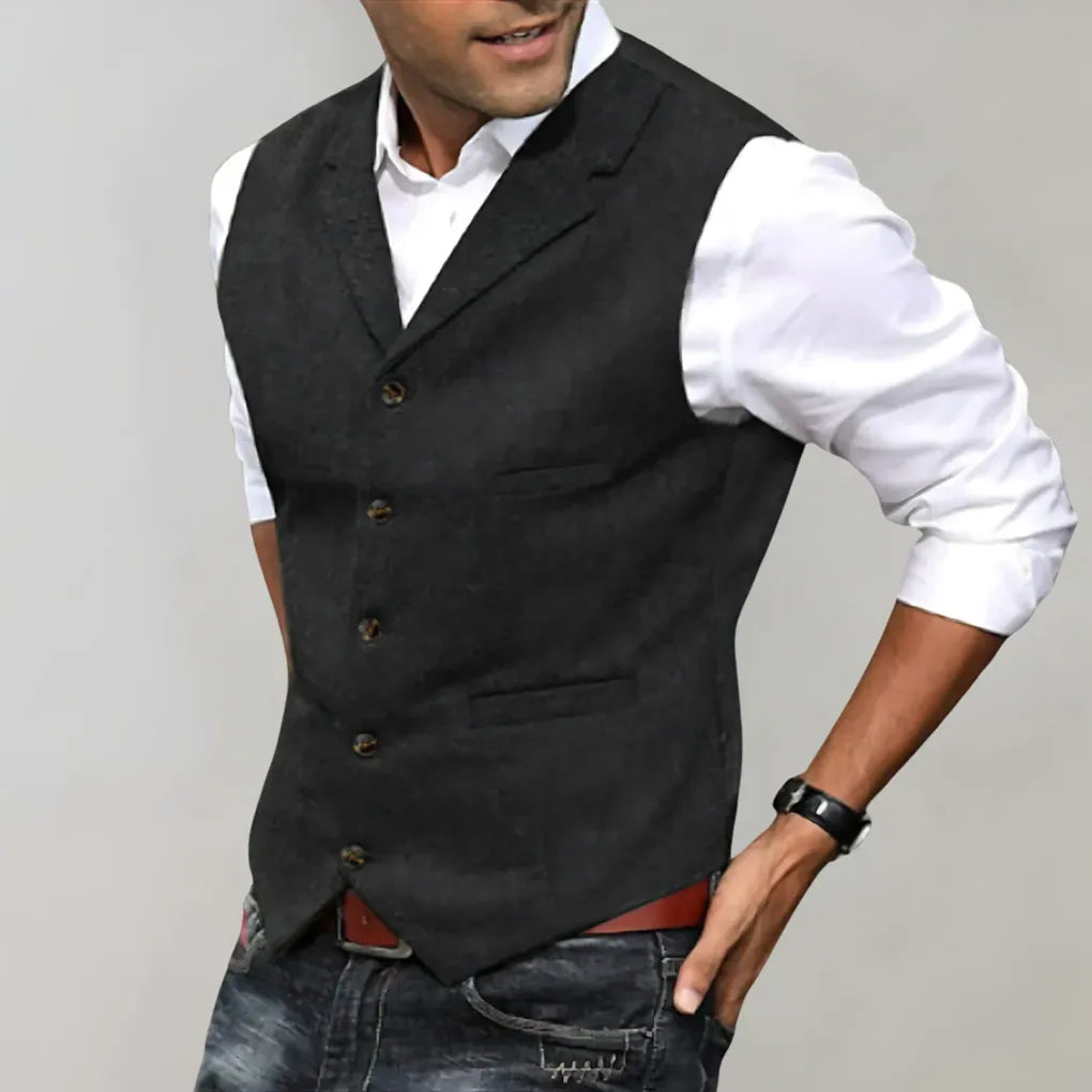 Gilet de costume élégant pour homme – Une couche raffinée pour un look formel
