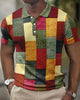Polo pour Homme à Motif Quadrillé