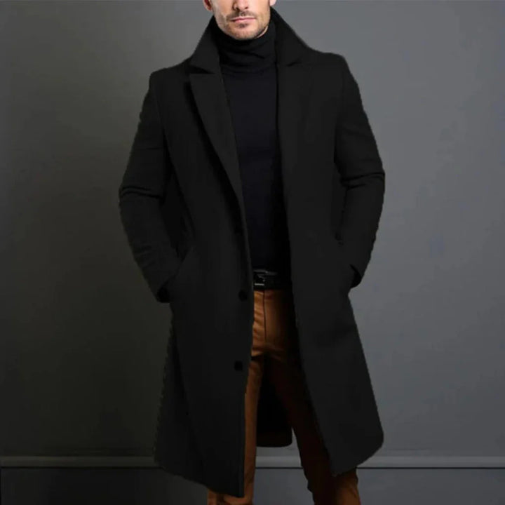 Manteau en laine mélangée pour homme – L'élégance moderne pour les saisons fraîches