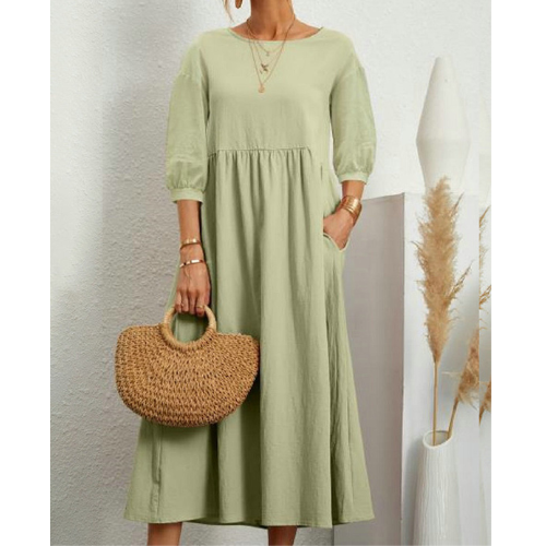 Camila – Robe d'Été Élégante à Smocks pour Femme