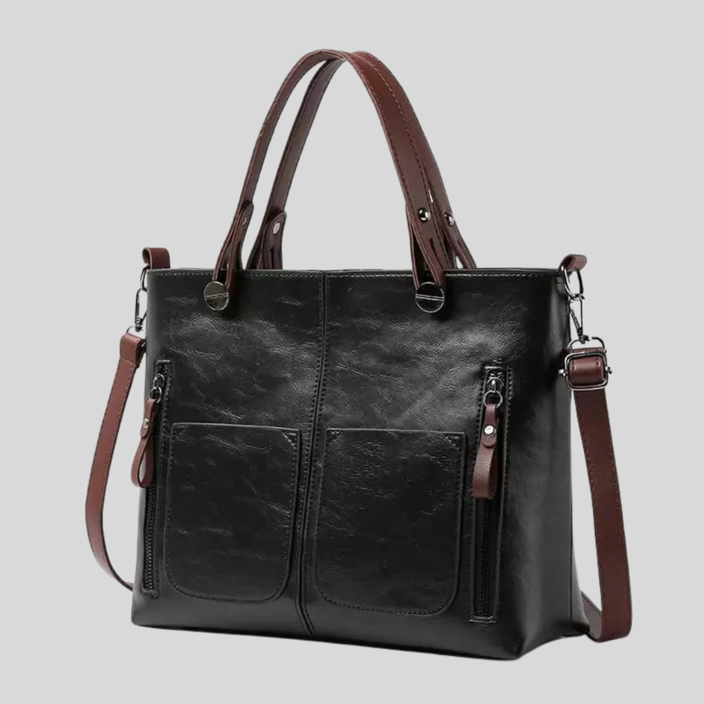 Sac à bandoulière en cuir véritable pour femme