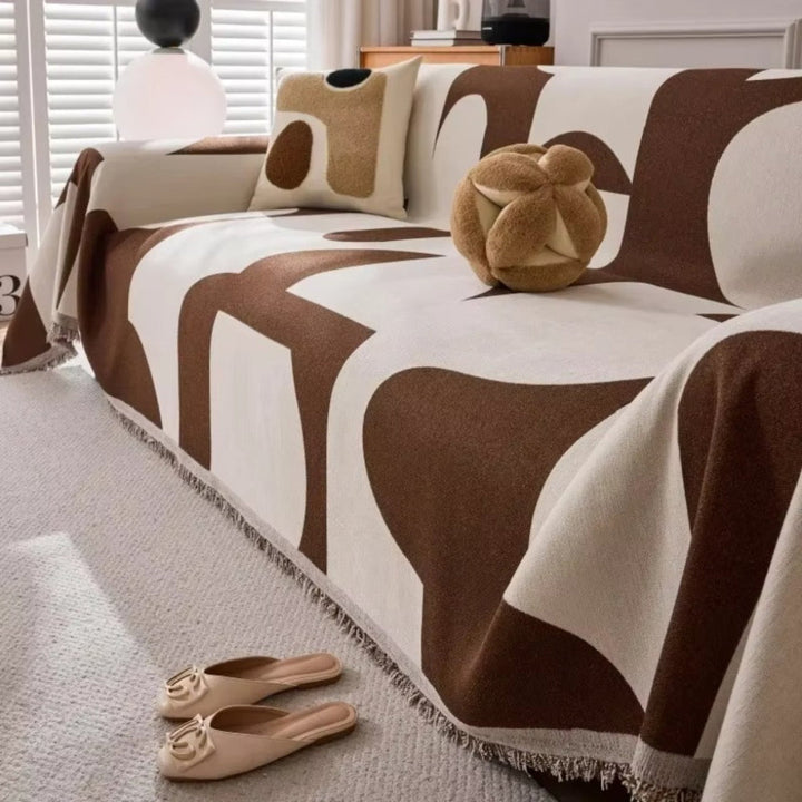Housse de canapé géométrique moderne
