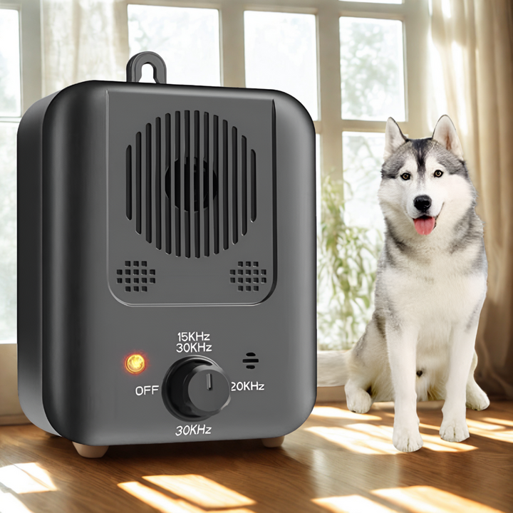 Dispositif anti-aboiement à ultrasons pour chiens
