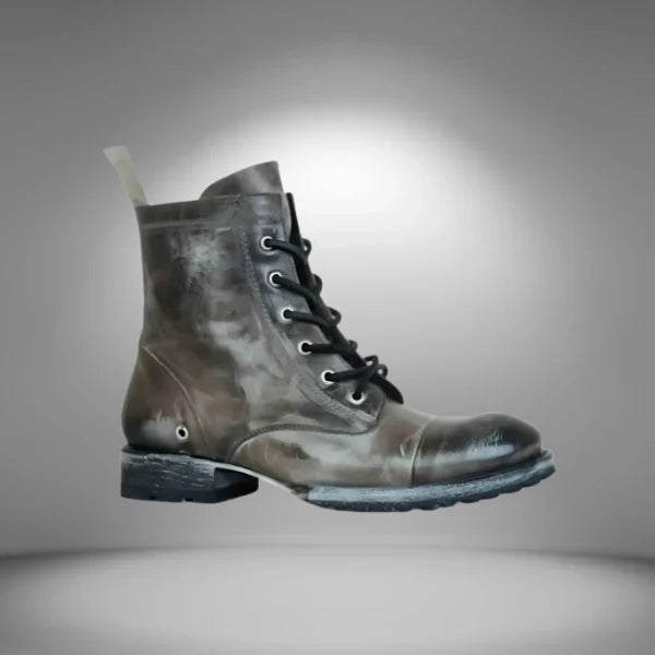 Bottes en cuir vintage pour femme