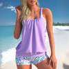 Ensemble bikini taille haute imprimé