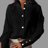 Chemise boutonnée bouffante pour femme
