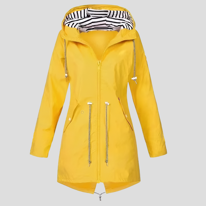 Veste imperméable à capuche pour femme