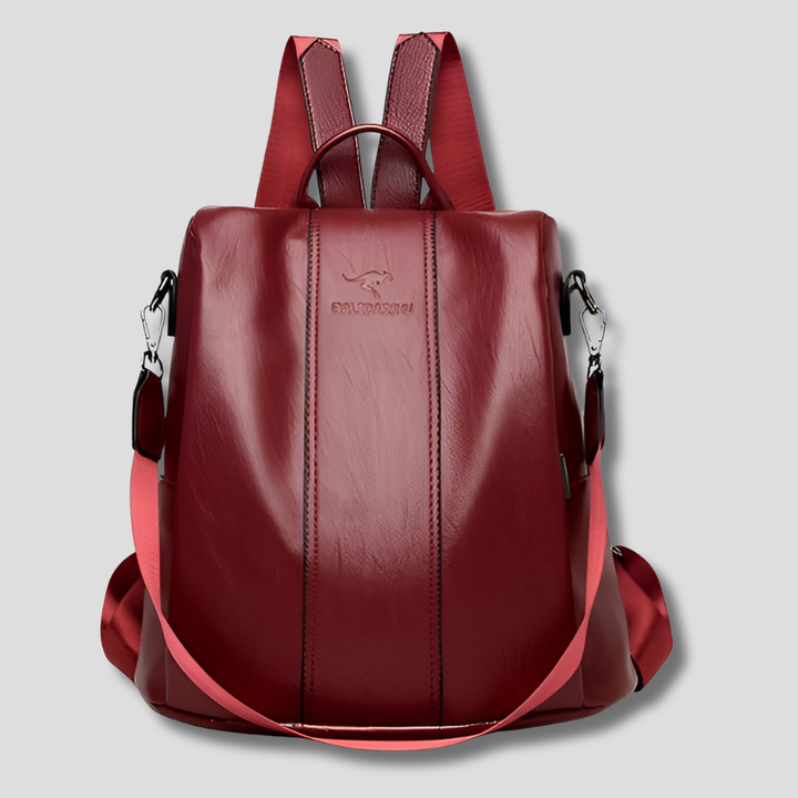 Sac à dos en cuir antivol pour femmes élégantes