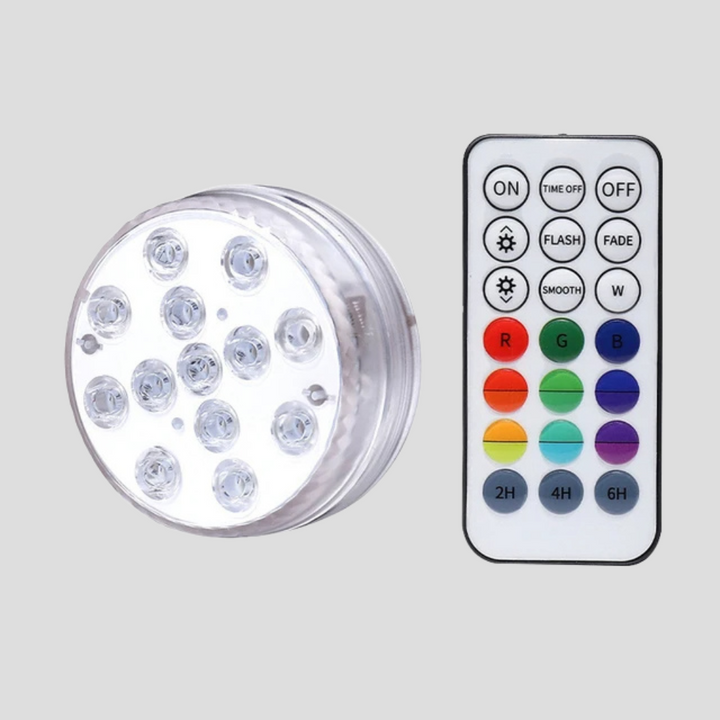 Lampe de piscine submersible à LED avec télécommande RF