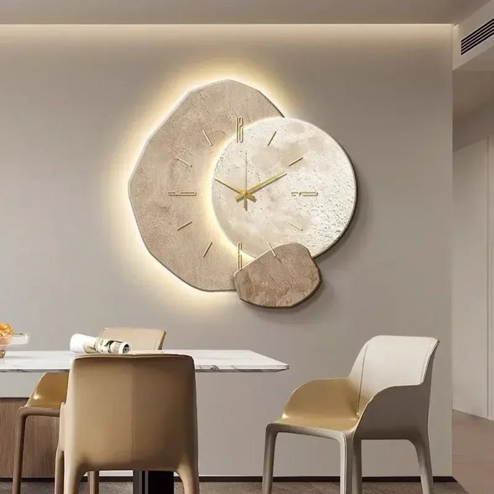 Horloge murale minimaliste moderne avec lumière