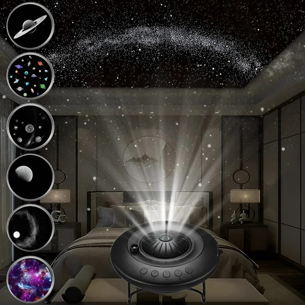 Projecteur de galaxie avec effets de planétarium