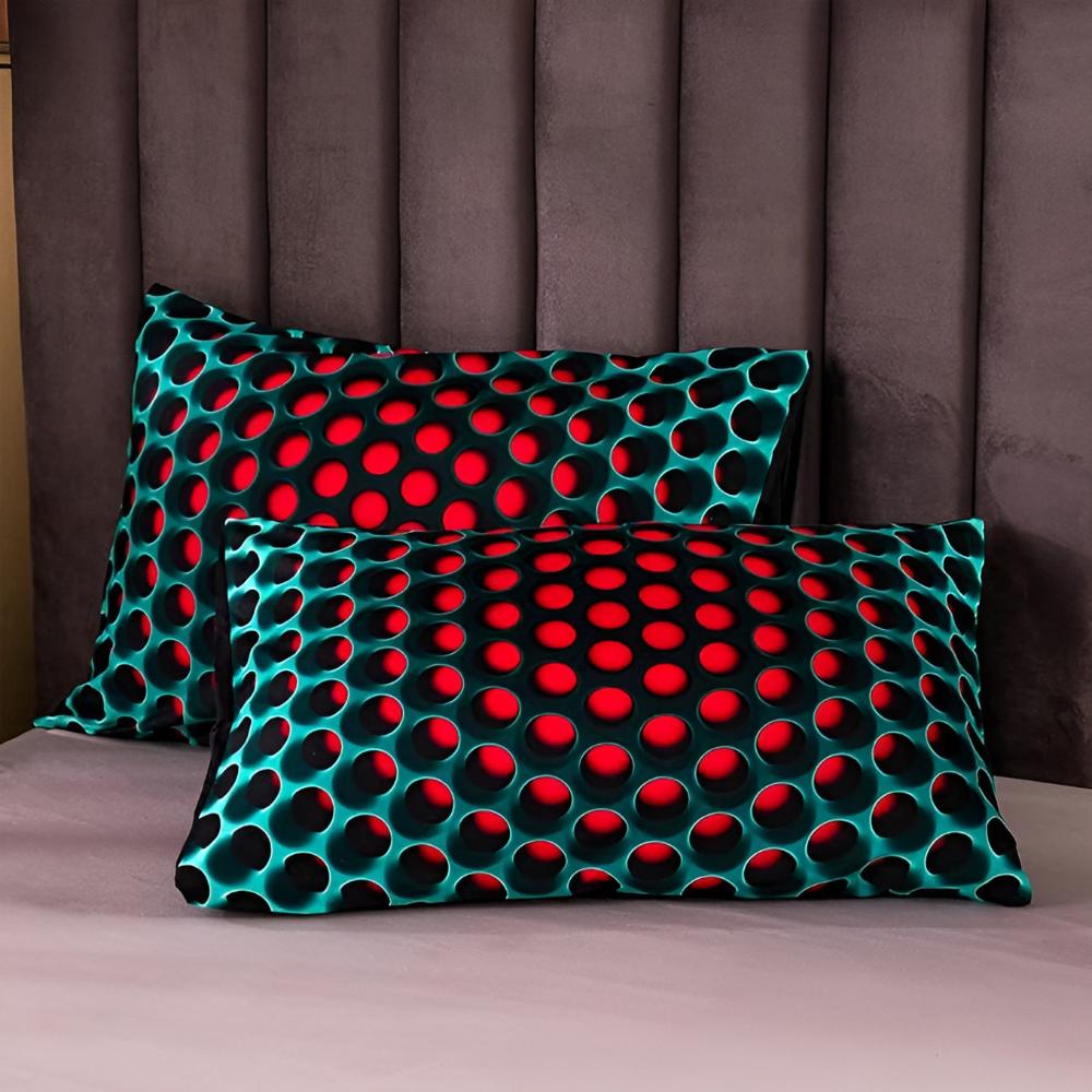 Parure de Lit 3 Pièces avec Motif Galactique en 3D