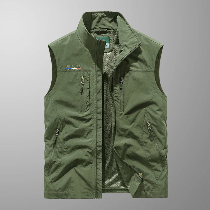 Gilet respirant multi-poches pour homme