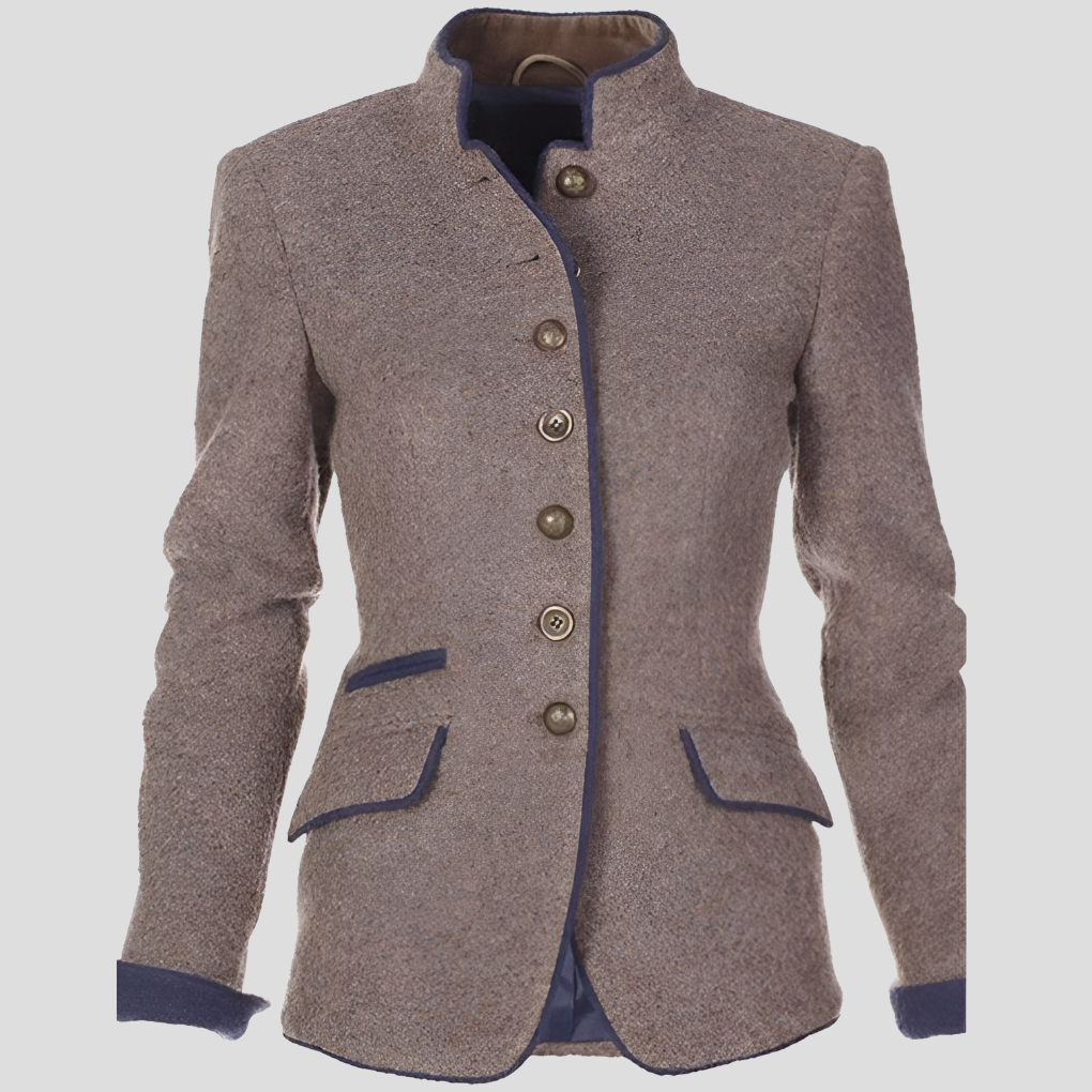Veste élégante pour femme de couleur unie