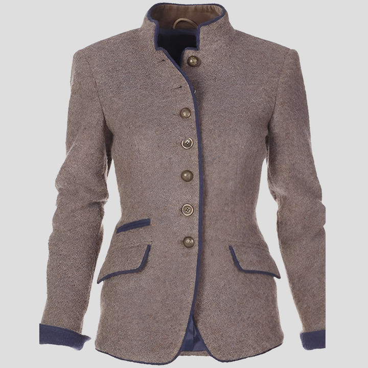 Veste élégante pour femme de couleur unie