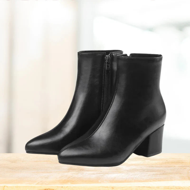 Bottines argentées élégantes pour femmes