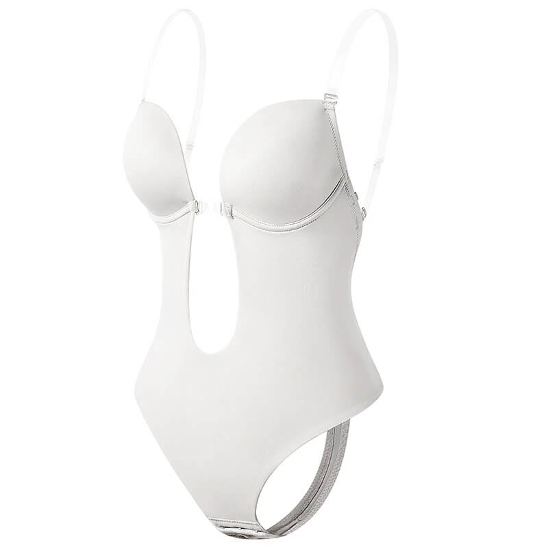 Body Gainant Dos Nu à Profond Décolleté en V