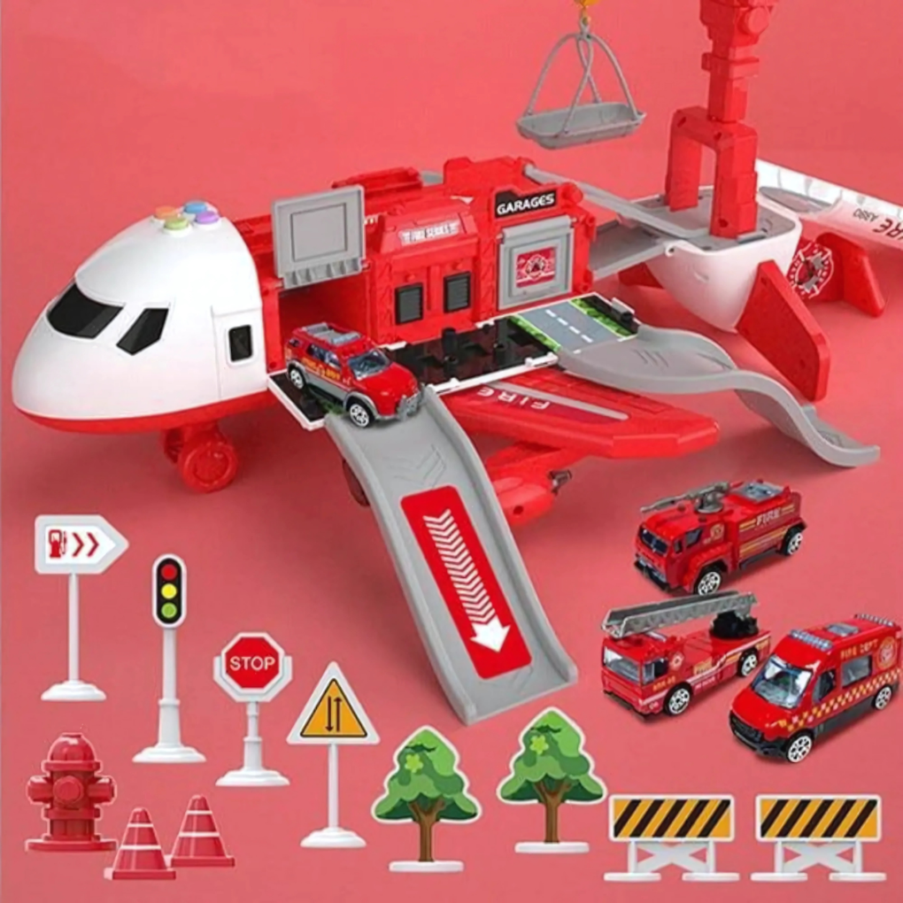 Avion de passagers déformable en jouet